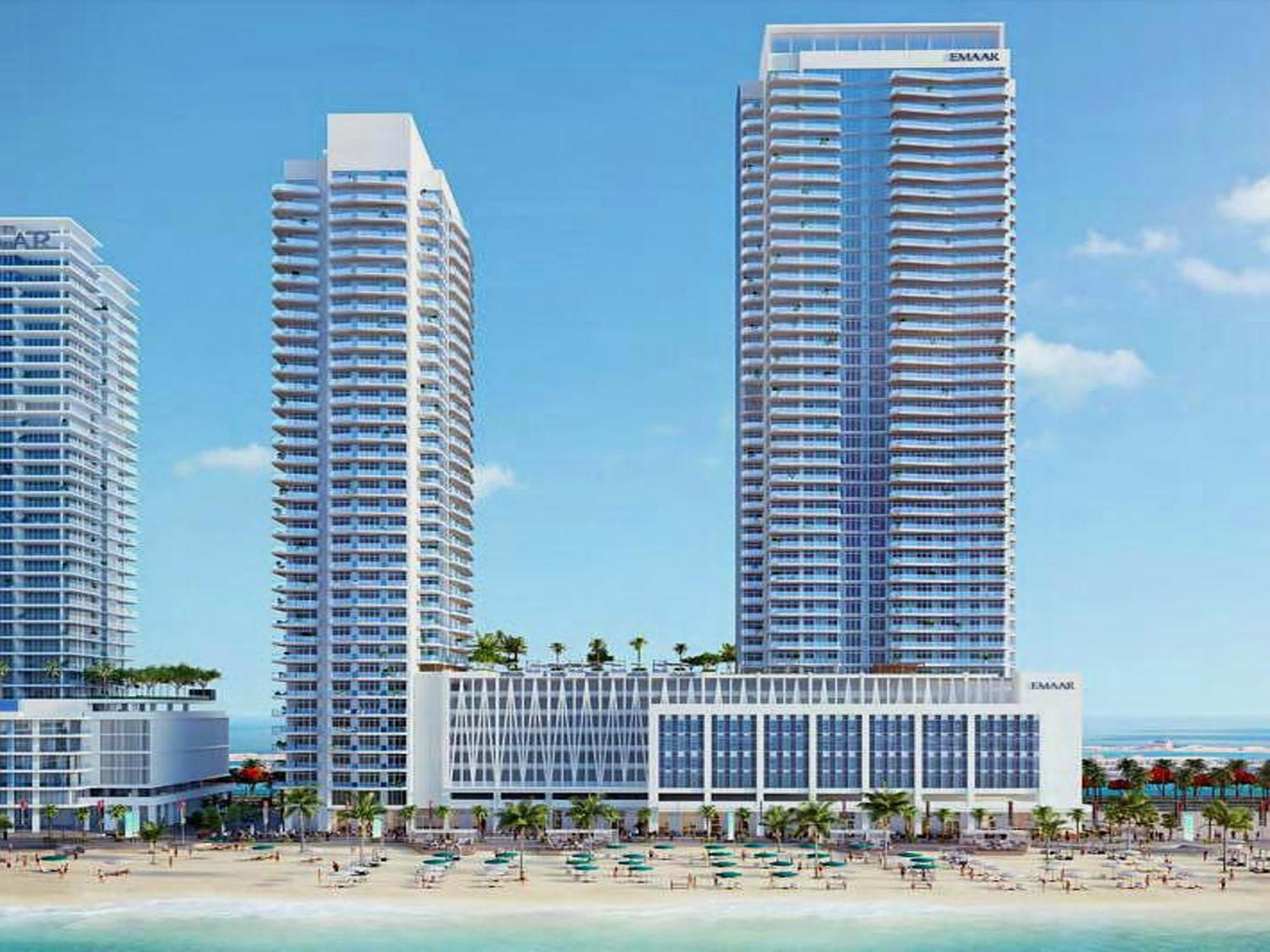 Ultra Luxury Emaar Beachfront - Private Beach And Pool ドバイ エクステリア 写真